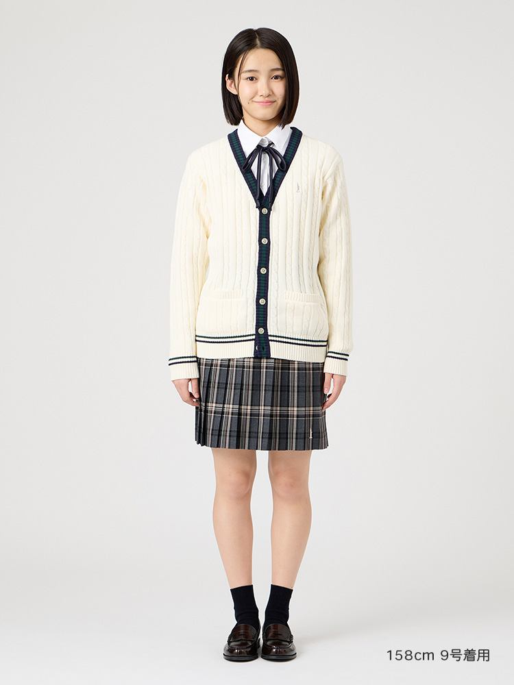 Venus 綿カーディガン7G〈ケーブル編/ライン入り〉 | 【公式通販