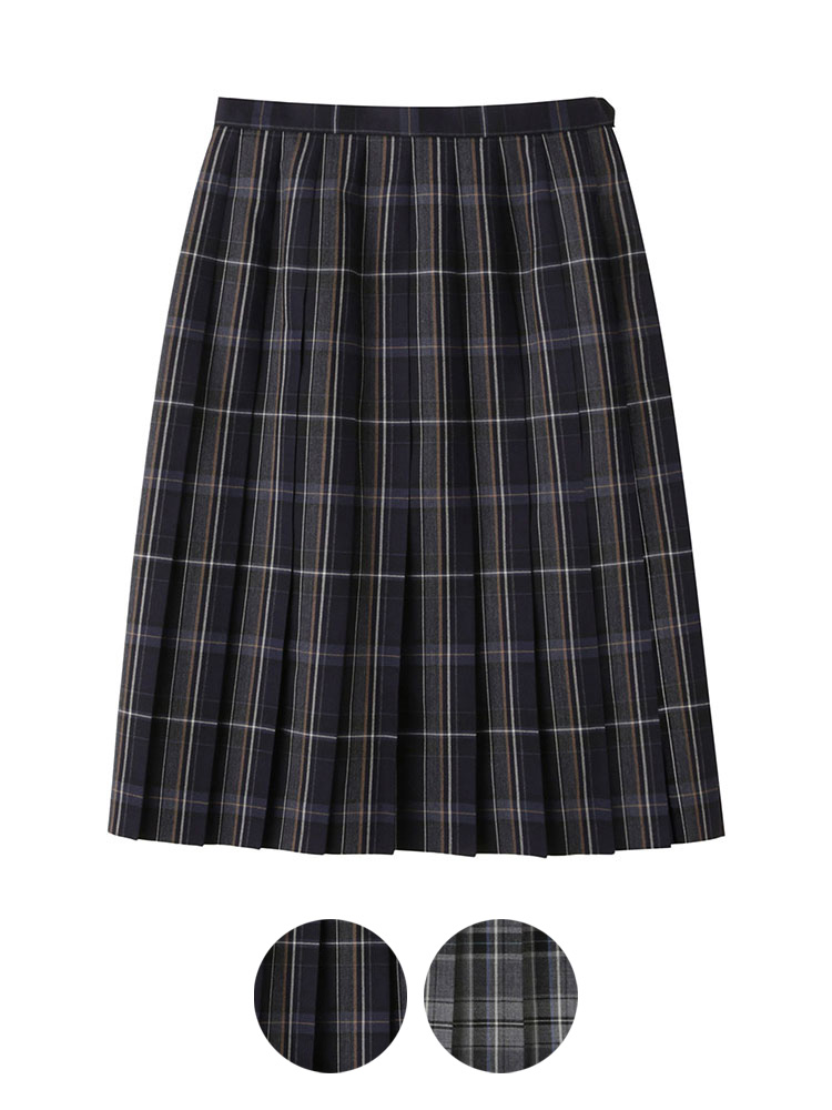 Venus チェックスカート（48cm丈）裏地付 女神刺繍入り | 【公式通販