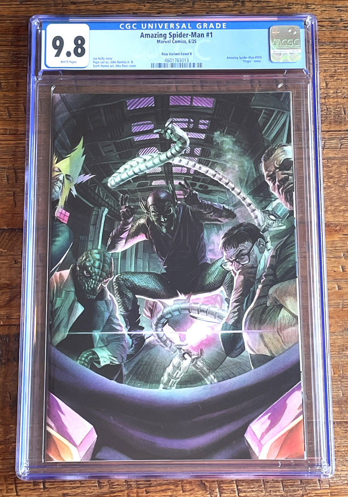 AMAZING SPIDER-MAN #1 CGC 9.8 ALEX ROSS SINISTER SIX VARIANT 2025