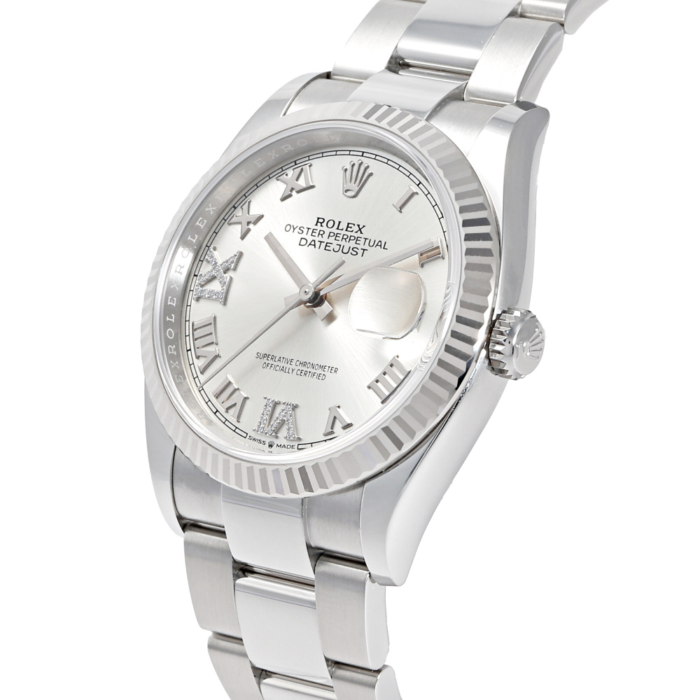 ロレックス デイトジャスト 126234.SVRMVIXIDDOシルバーローマ（VI・IX