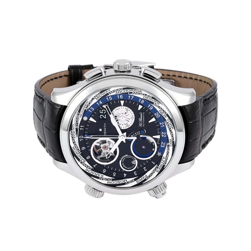 中古] ゼニス エル・プリメロ クラスオープン トラベラーマルチシティ