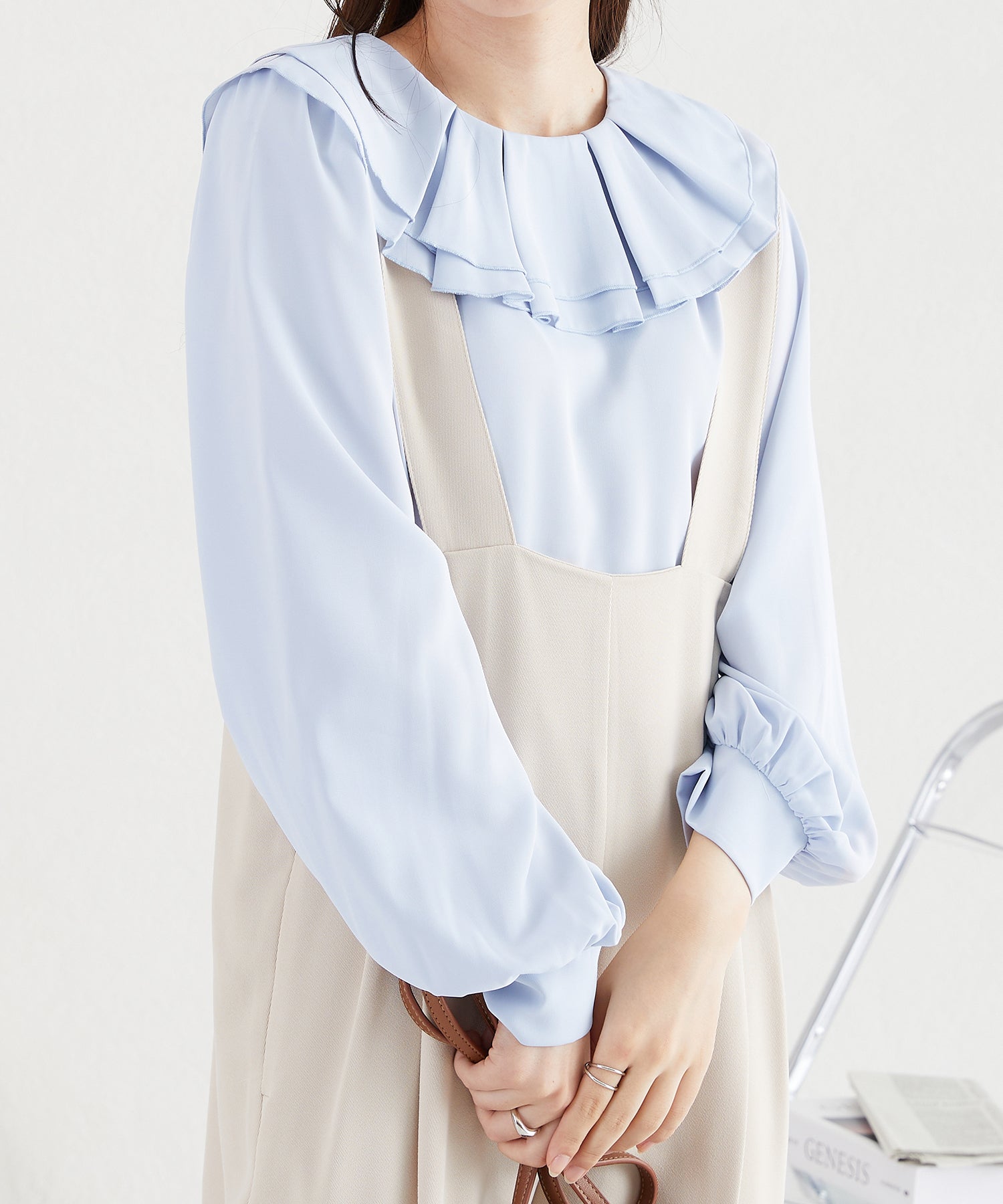 2wayラッフルフリルビックカラーブラウス/AC3424 – ORIENTALTRAFFIC