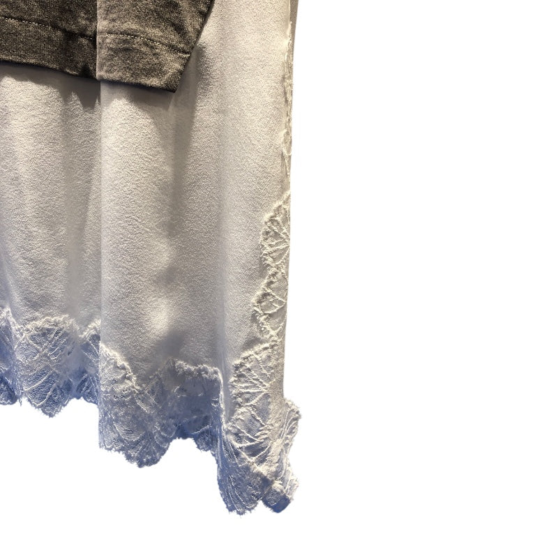 ステラ・マッカートニー STELLA McCARTNEY レース切替ロゴプリントT