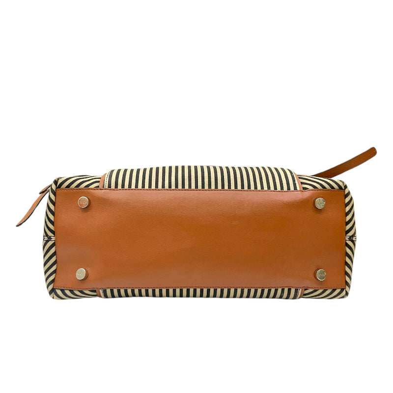 トッズ TOD'S ダブルT ショッピング ベージュ×ブラック×キャメル