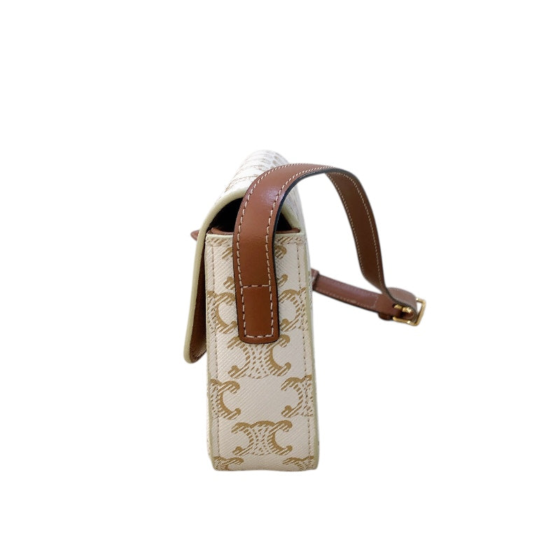 セリーヌ CELINE ショルダーバッグ クロード ホワイト トリオンフ