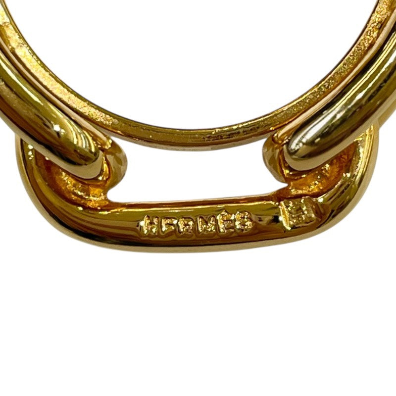 エルメス HERMES ルガデスカーフリング ゴールド メタル アクセサリー
