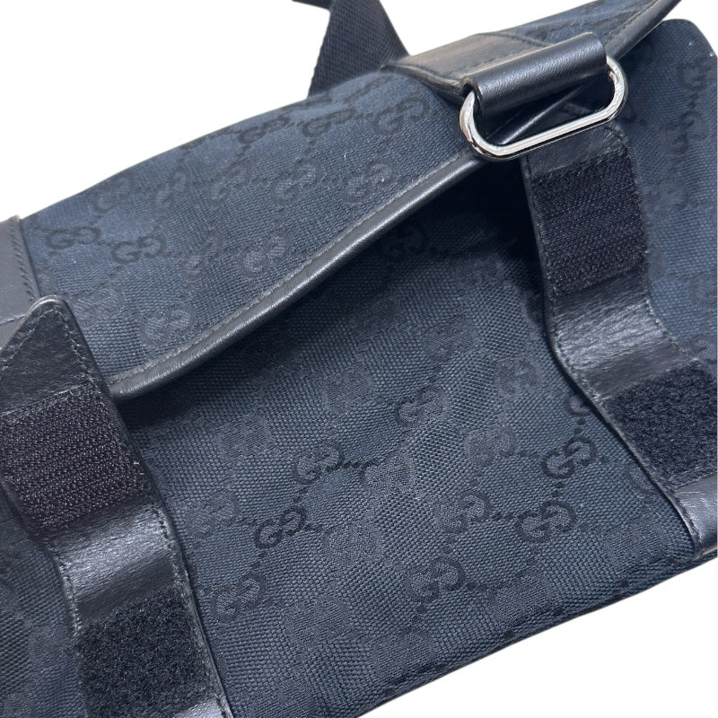 グッチ GUCCI GGキャンバス ボディバッグ 145851 ブラック GG