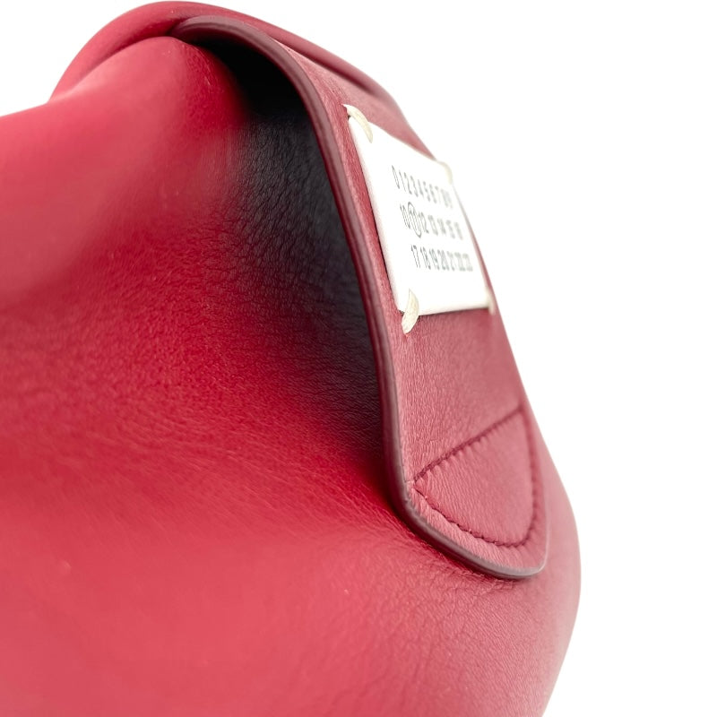 メゾン マルジェラ Maison Margiela ウエストポーチ レッド レザー