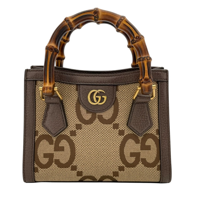 グッチ GUCCI ダイアナミニトートバッグ 355661 ブラウン ジャンボGG