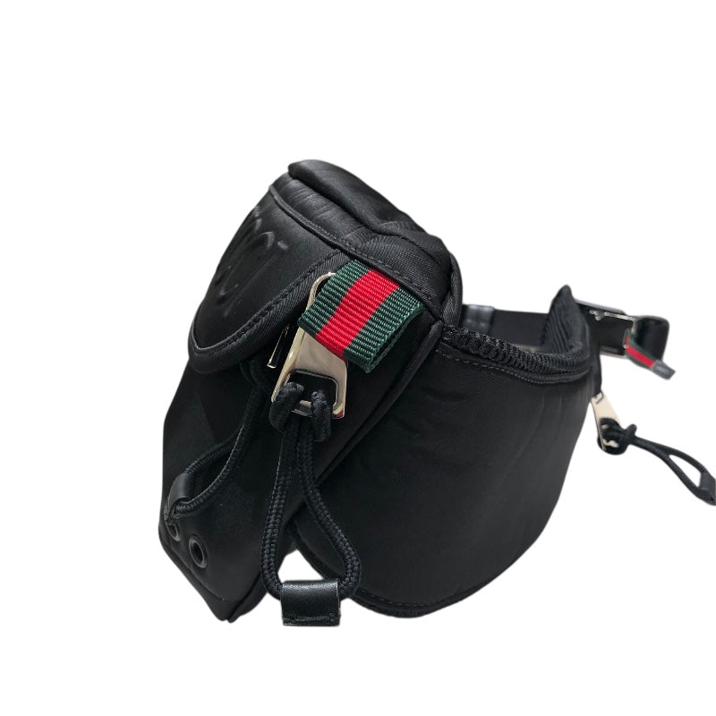 グッチ GUCCI ラージベルトバッグ 804262 ブラック ナイロン メンズ