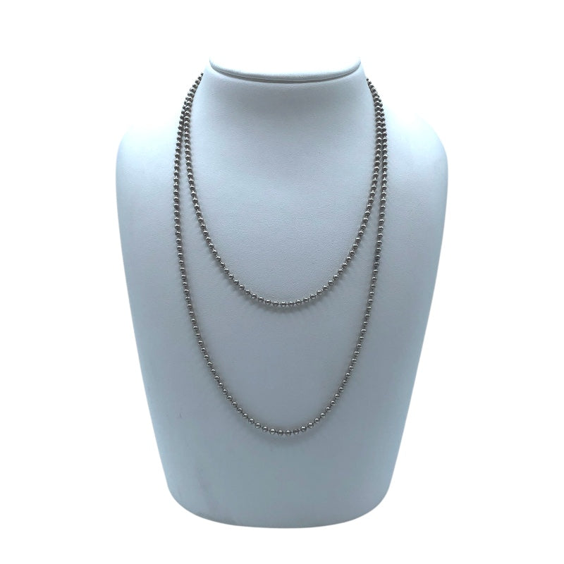 ティファニー TIFFANY＆CO ボールチェーンロングネックレス シルバー