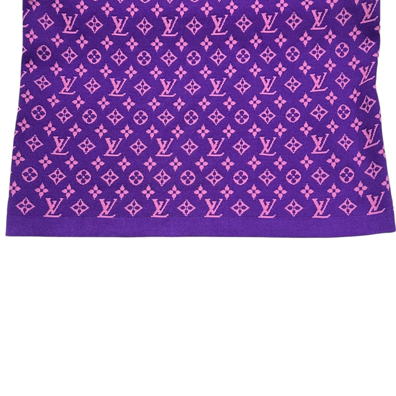 ルイ・ヴィトン LOUIS VUITTON モノグラム総柄シルクニット ロング