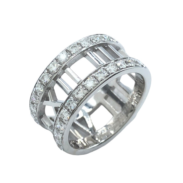 ティファニー TIFFANY＆CO オープンアトラスダイヤリング K18WG