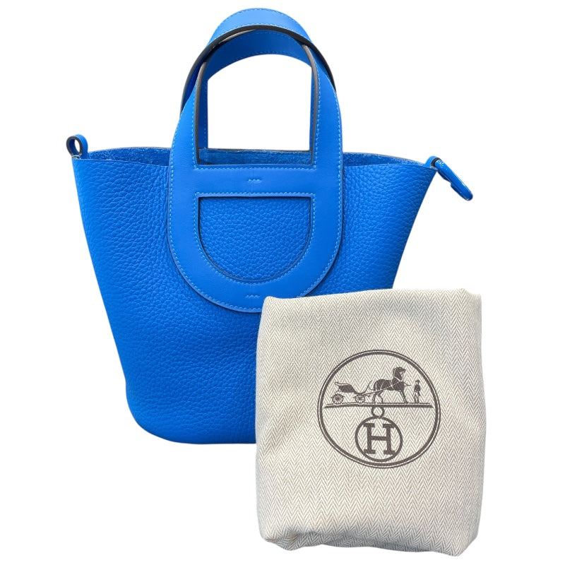 エルメス HERMES インザループ18 モノクローム K刻 ブルーイドラ