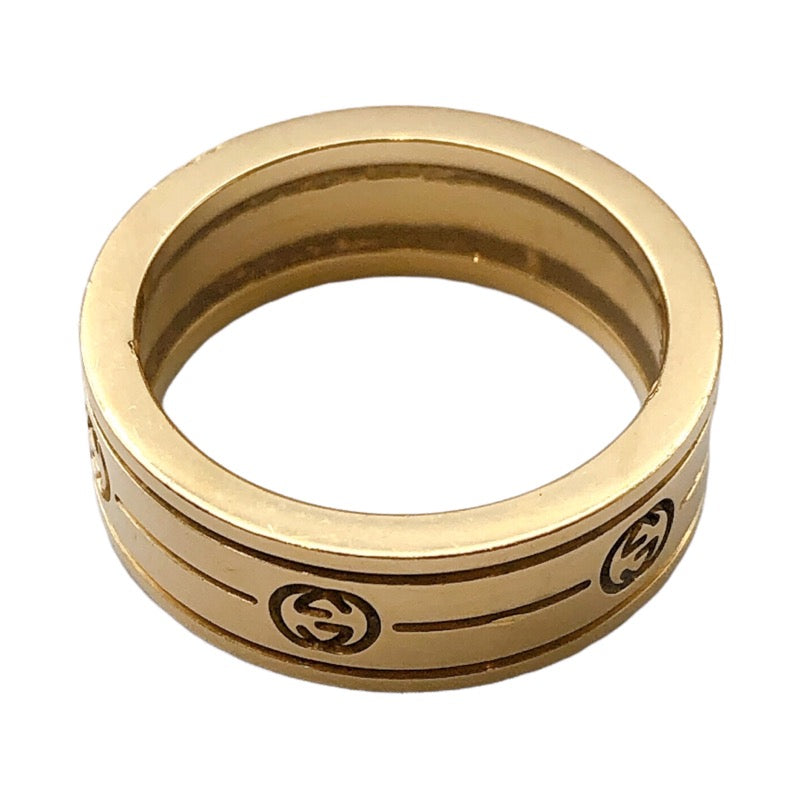 グッチ インターロッキングG リング K18YG イエローゴールド リング