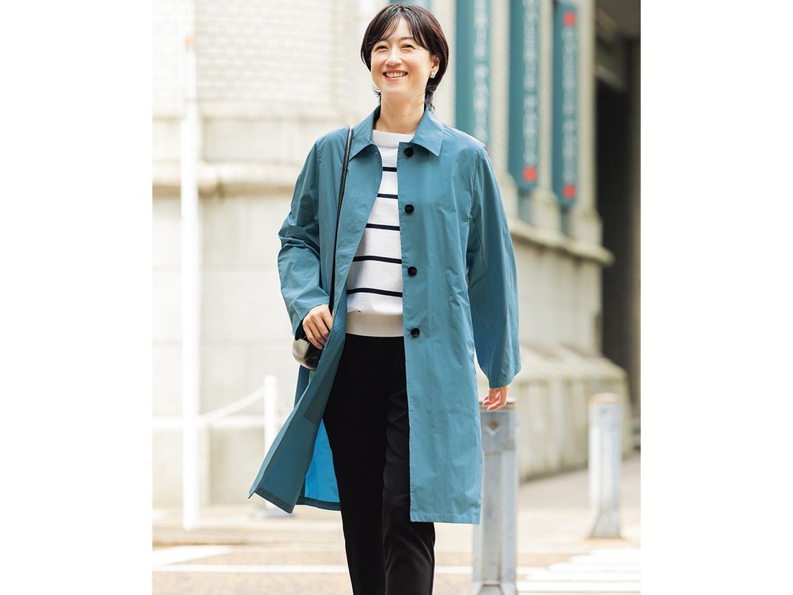 ポケッタブル 撥水ステンカラーコート(02_M 26_モカベージュ