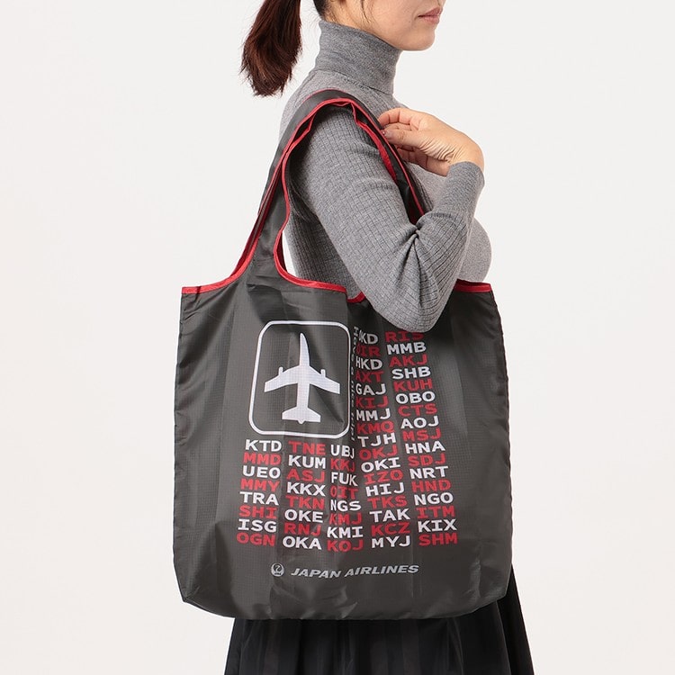 JALオリジナル] エコバッグ JAL国内線 レッド(レッド): JAL