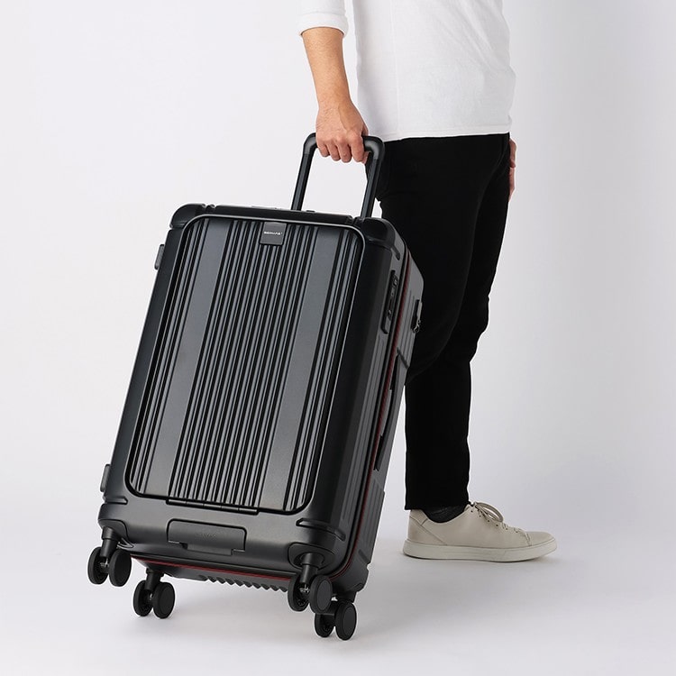 バーマス]JALオリジナル ワンタッチフロントオープン67L(黒): JAL