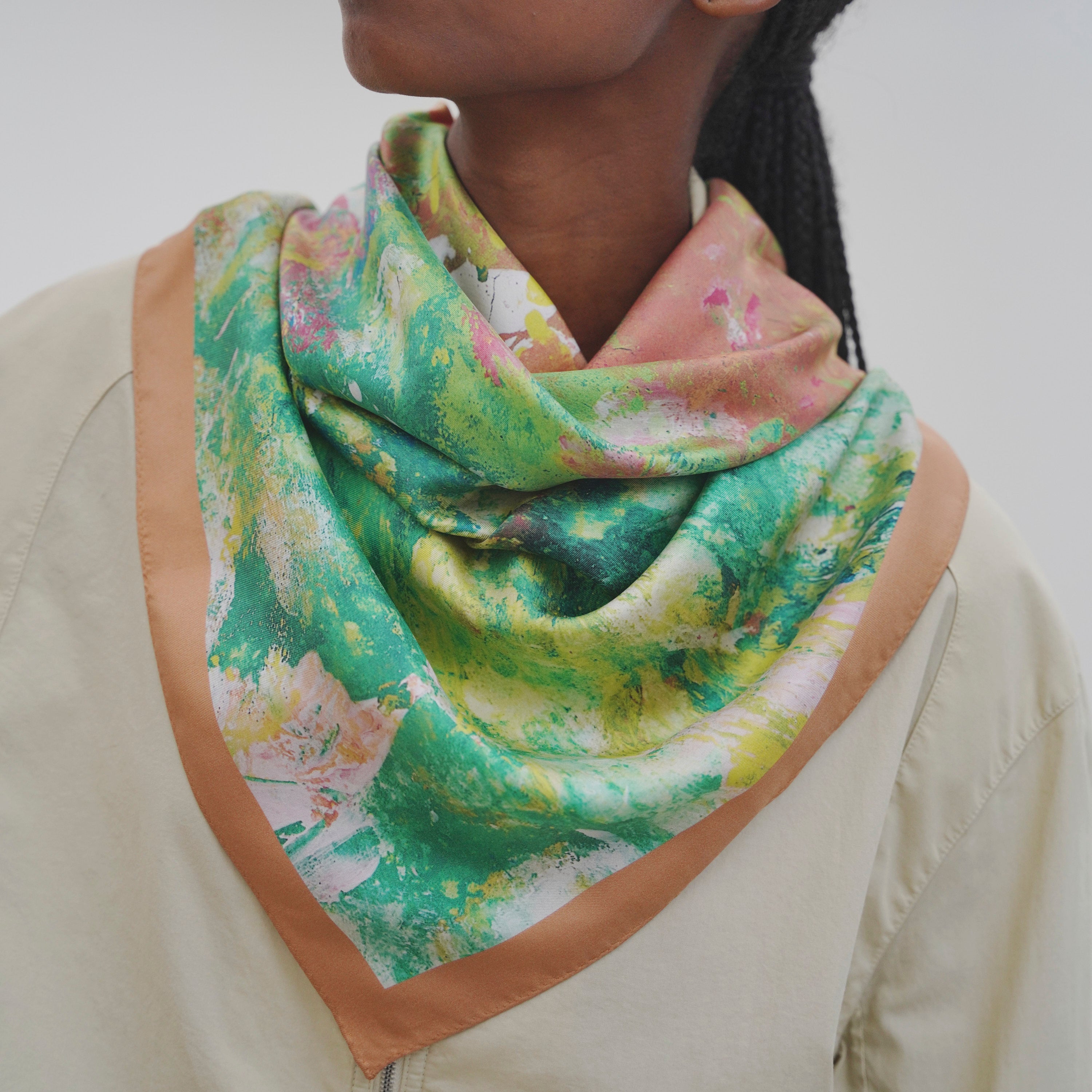 シルクスカーフ「抱負」: HERALBONY｜JAL Mall｜ショッピングでマイル