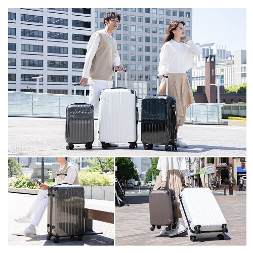 スーツケース Lサイズ 94L ブラック ツヤ KD-SCK アイリスオーヤマ