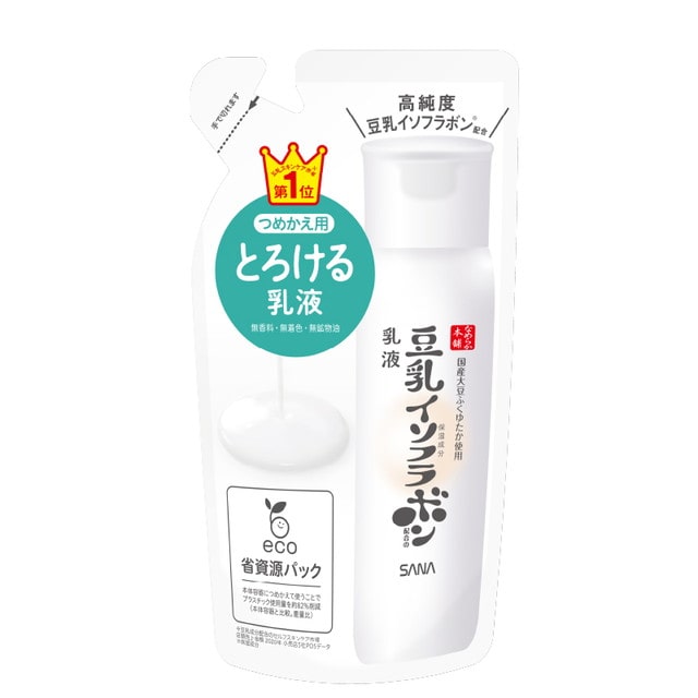 サナ なめらか本舗 豆乳イソフラボン 乳液 NC つめかえ用 130ml: サン