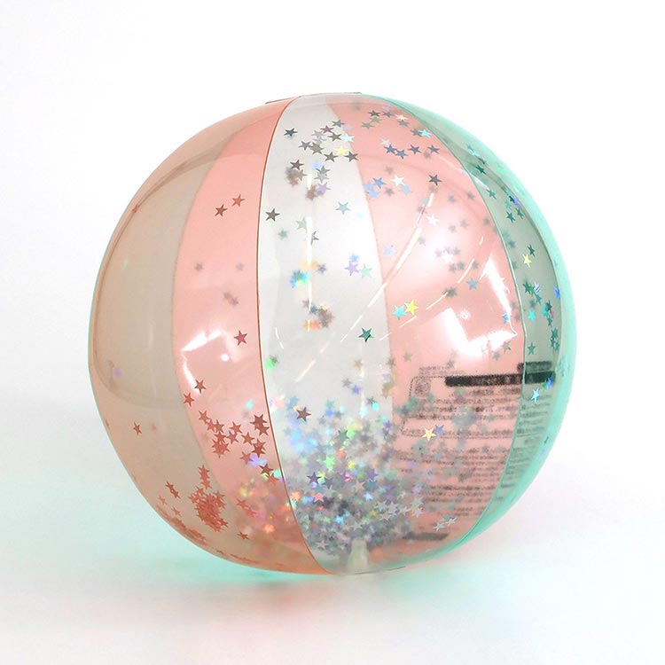 mic21ダイビングショップ[ BREEZE ] クリアビーチボール（ラメ