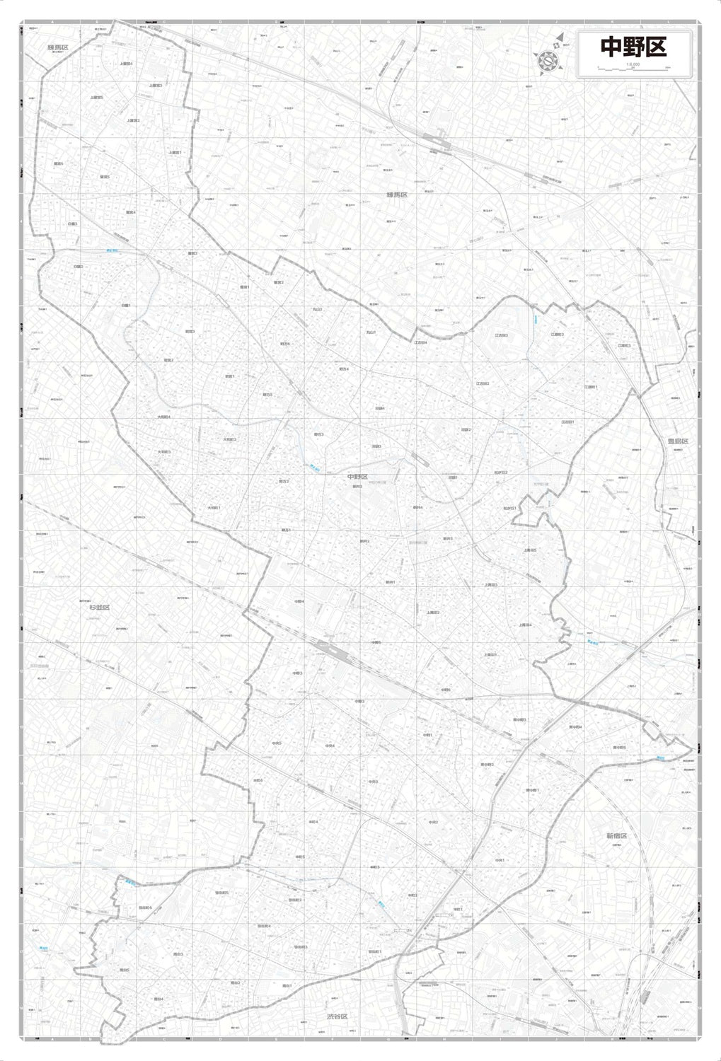 区分地図東京都 中野区 – 昭文社オンラインストア