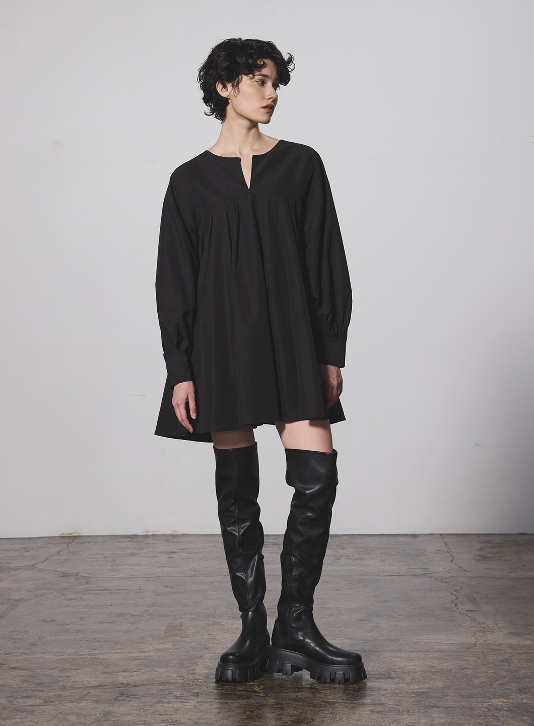 COEL Online Store2WAYリボンミニワンピース(F ブラック): DRESSES