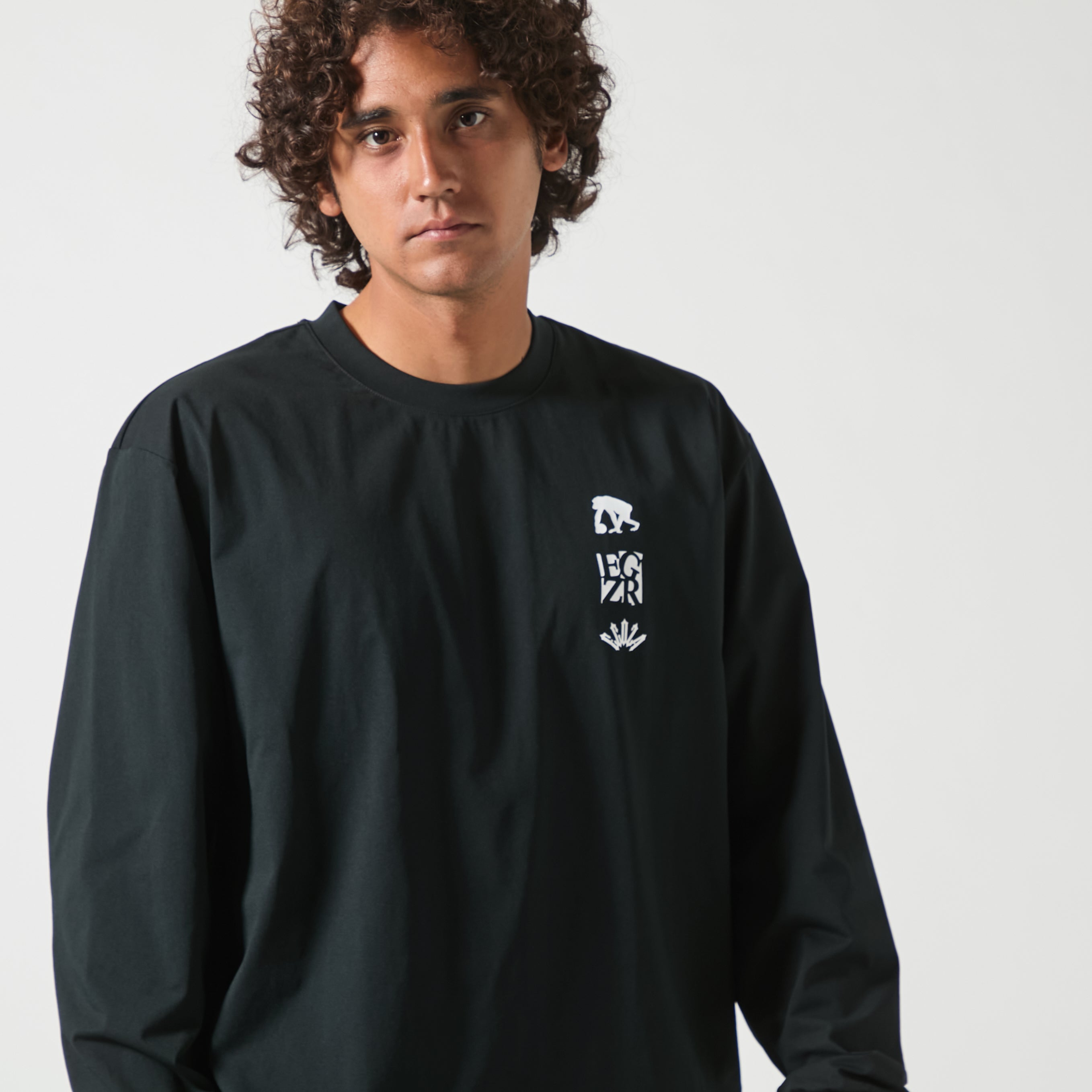 BIGシルエット アイコンバックプリント ロングスリーブTシャツ