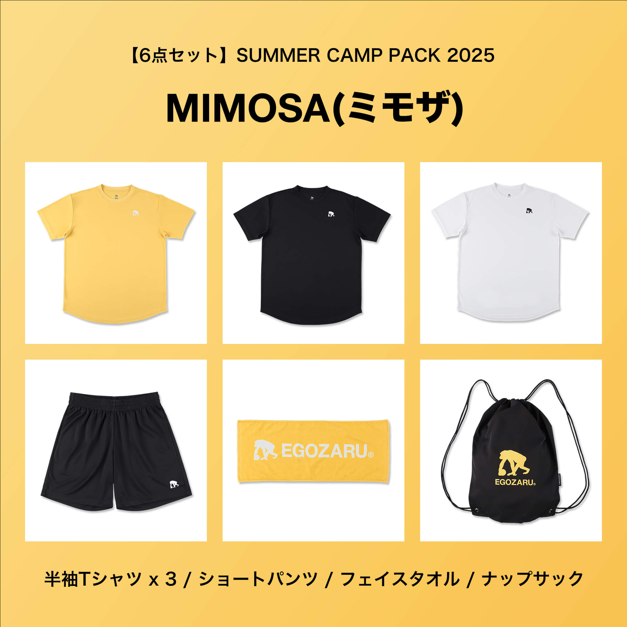 6点セット】SUMMER CAMP PACK 2025［※送料無料対象外］ – EGOZARU