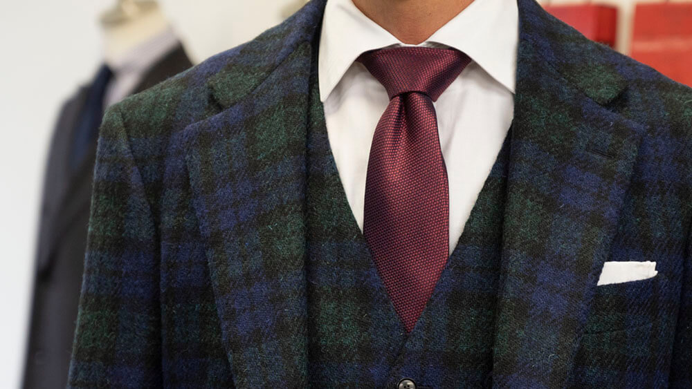 無二の存在感】HARRIS TWEED (ハリスツイード) 3Pオーダースーツを