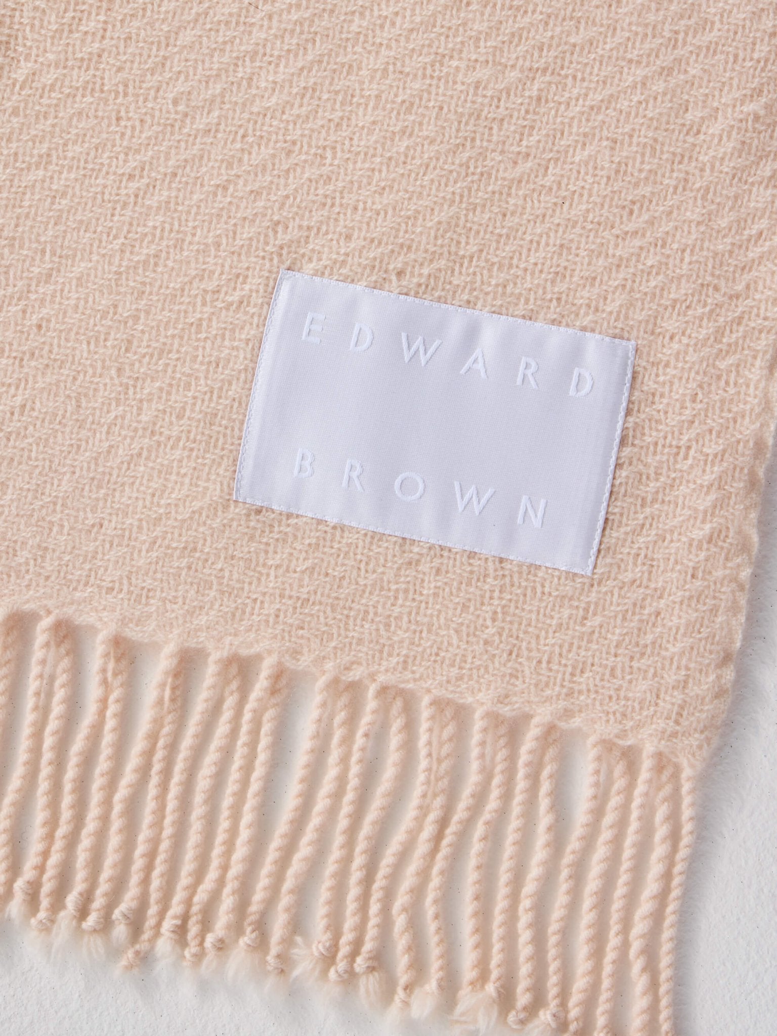 カシミヤストール(ロング) ミルキーピンク | EDWARD BROWN(エドワード