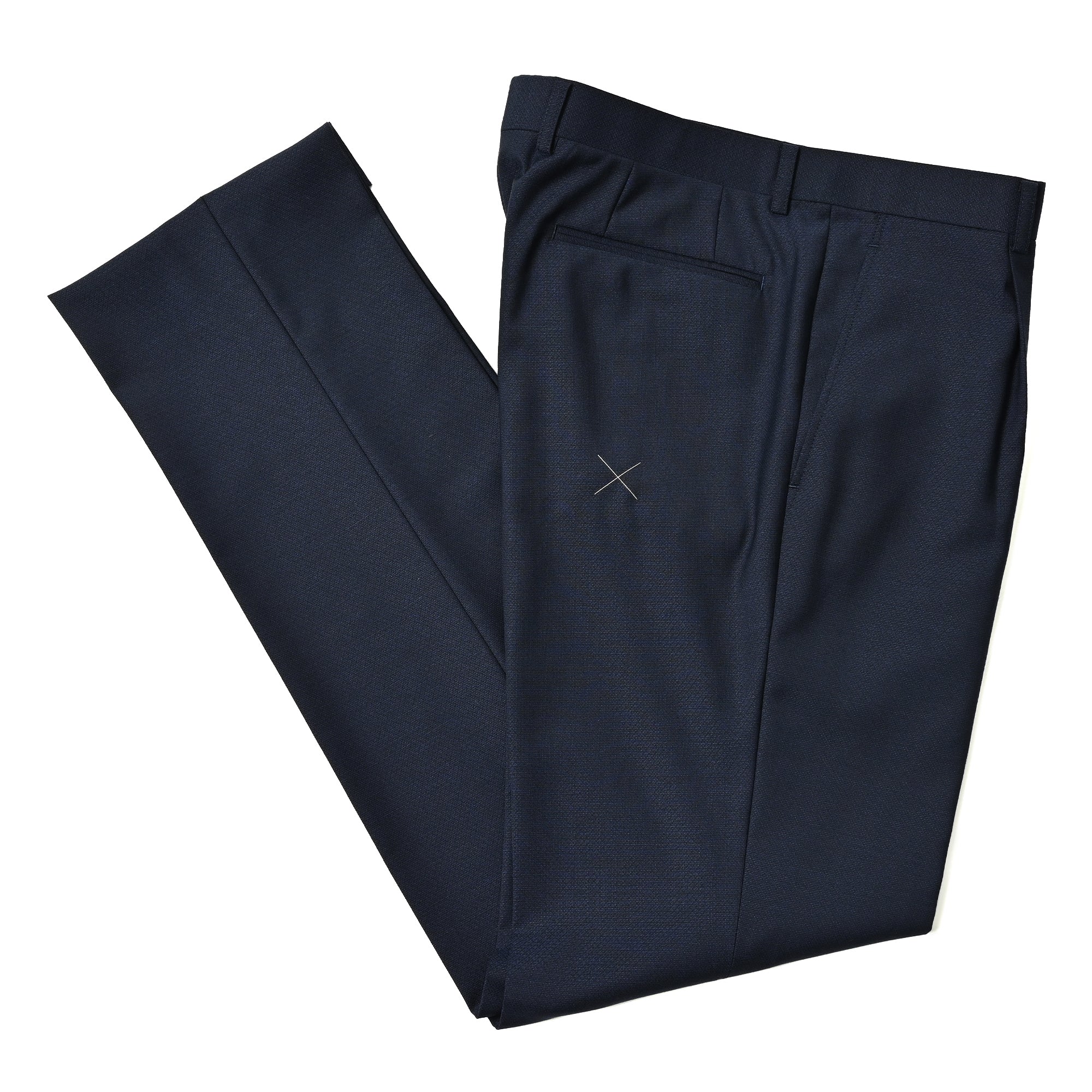 イタリア製生地 ウールスーツ 1タック / インクブルー S-643-E