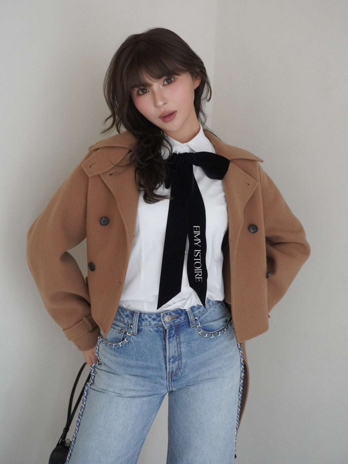 ベルベットリボンロゴシャツ