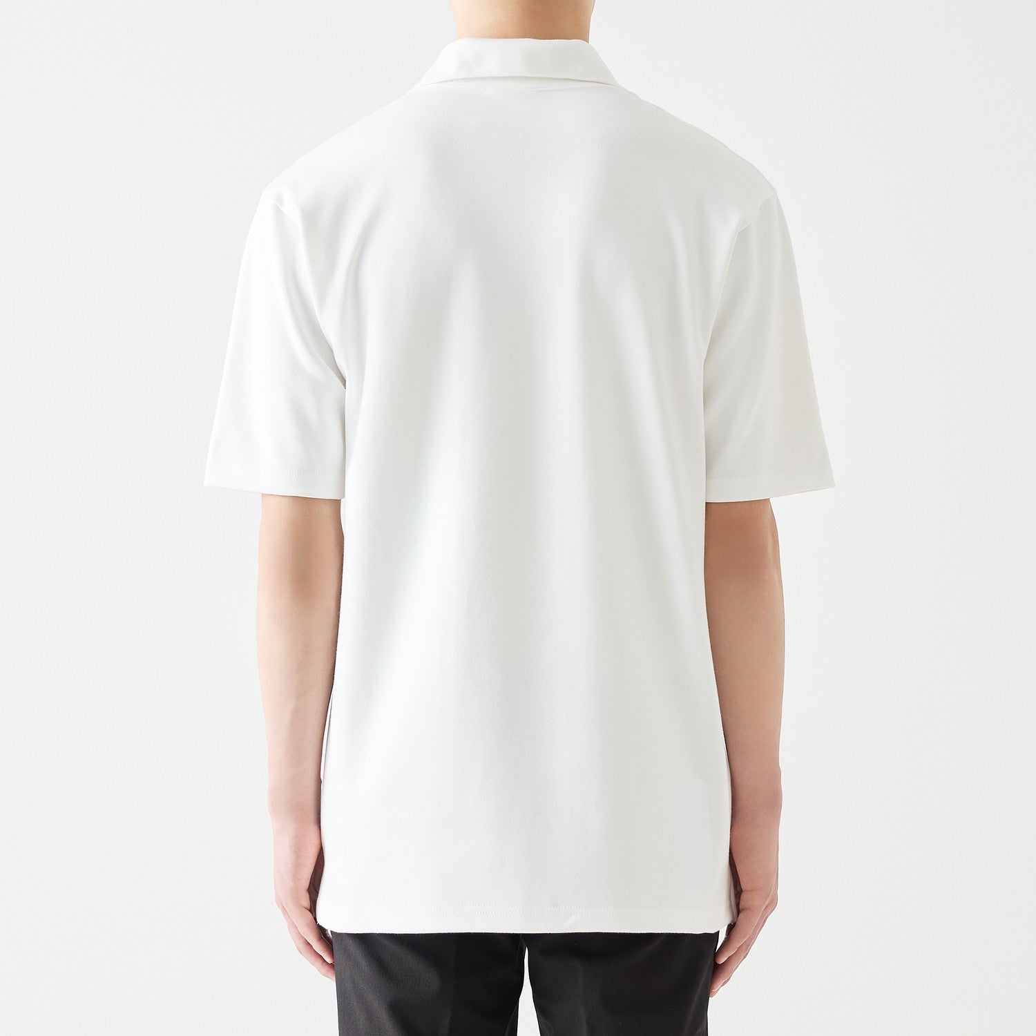 MENS ヘビー 半袖 ポロシャツ WHITE | 高級無地Tシャツ専門店 | EIJI
