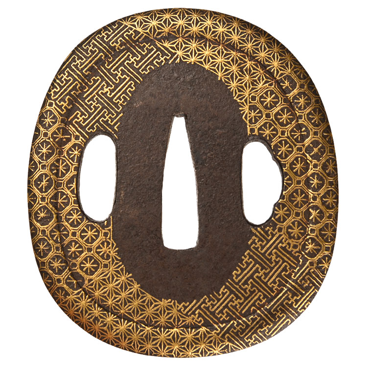 京正阿弥 紗綾鍔/鐔 文化資料刀装具 ｜日本刀販売は永楽堂