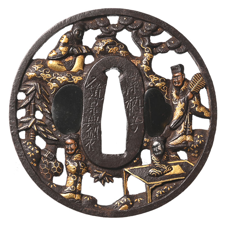 藻柄子入道宗典鍔/鐔 ｜日本刀販売は永楽堂