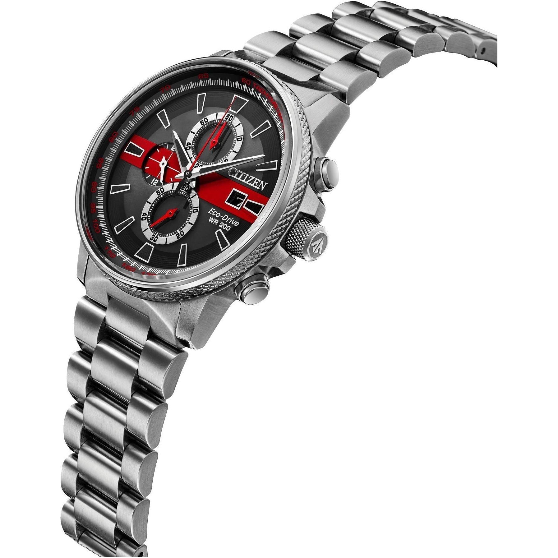 Citizen Men's Thin Red Line™ Watch Chronograph 200M WR Eco Drive