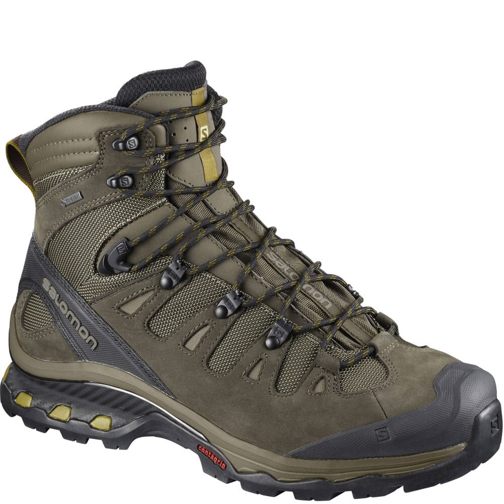 Salomon Men's Quest 4D 3 GTX Hiking Boots - Green | elliottsboots