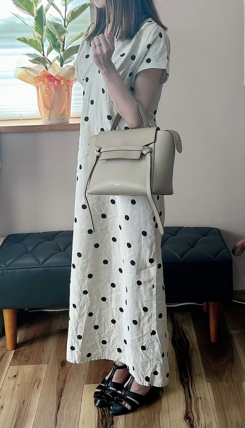 マイクロベルトバッグ ライトトープ / CELINE / セリーヌ ユーズドの