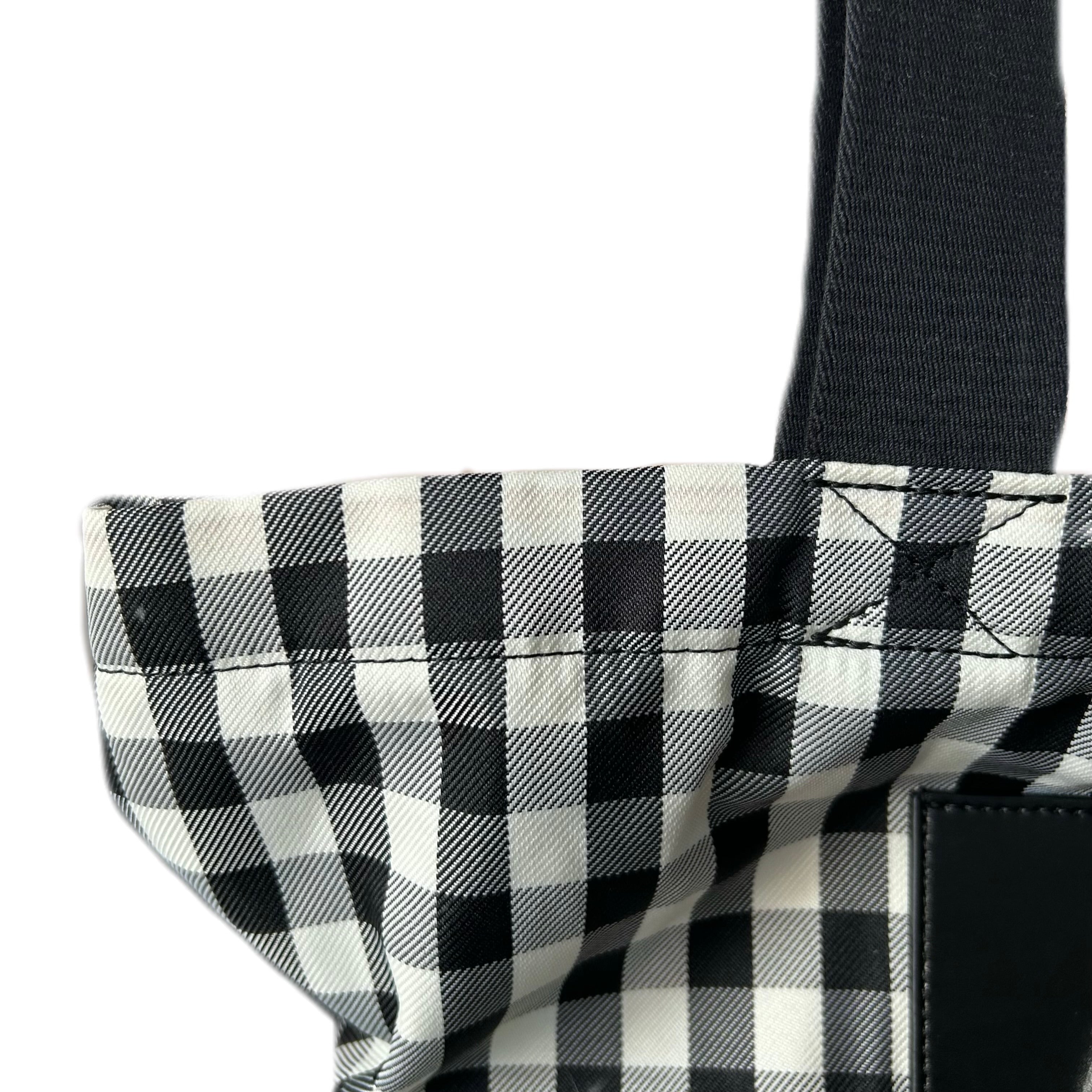 トリーバーチギンガムチェックトートバッグ/トリーバーチユーズドの