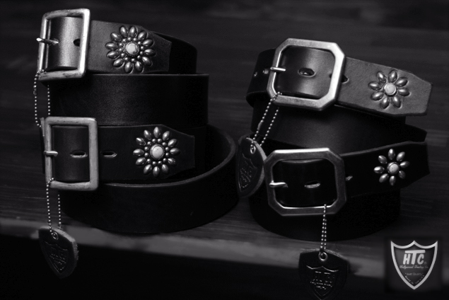 HTC ENDONLY Flower Studs 1.5 Belt Turquoise 世界年200本限定生産