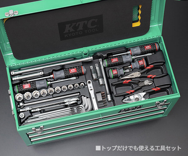 KTC SK39224XTGEM 9.5sq. 92点工具セット ターコイズグリーン