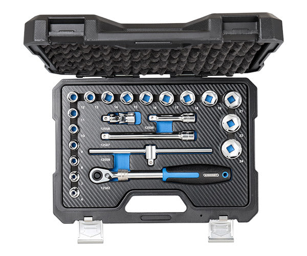 シグネット 3/8DR 22PC 伸縮ラチェットハンドル採用ソケットレンチ