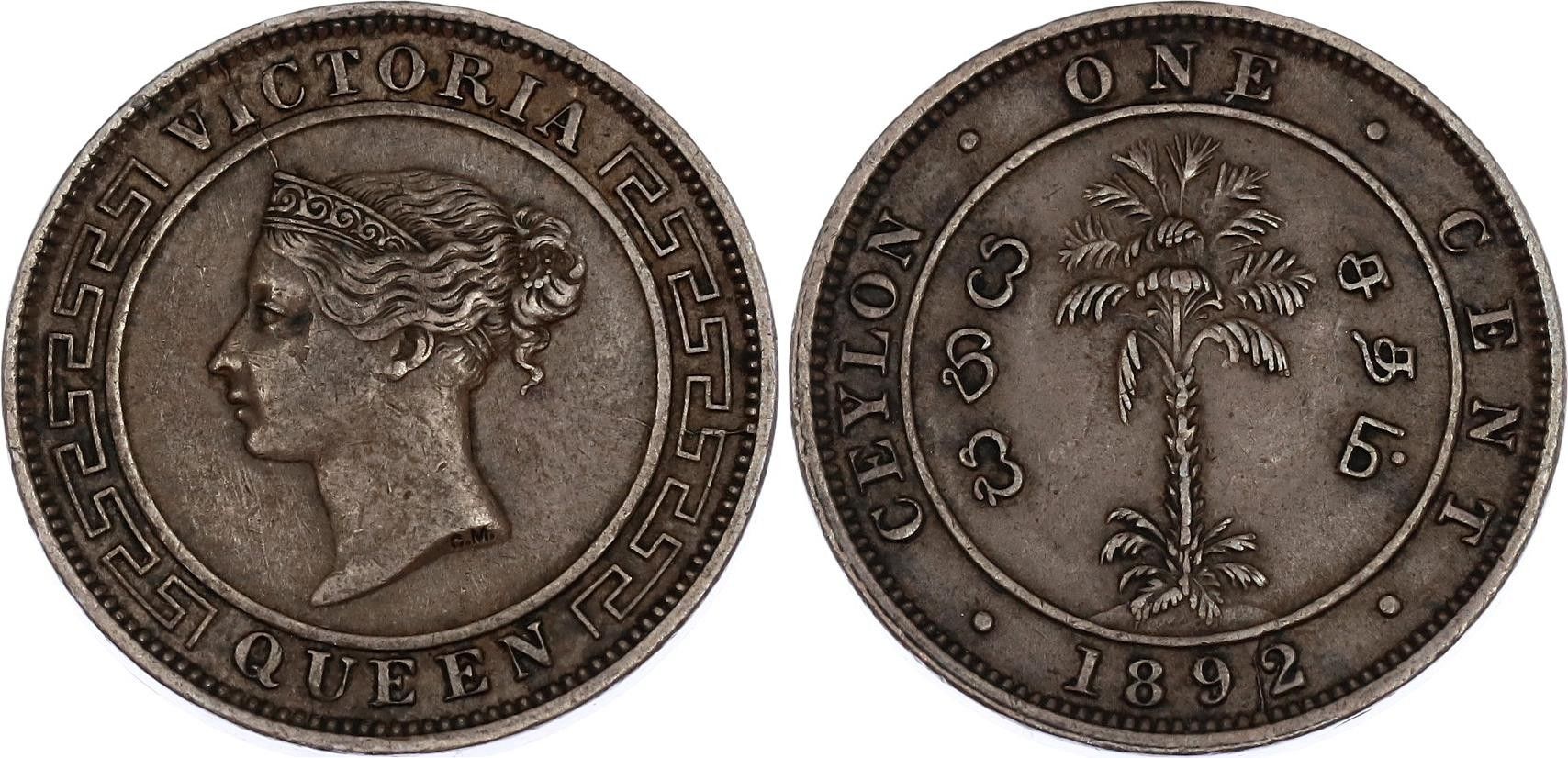 1 Cent - Victoria - Ceylon (1597-1972) – Numista