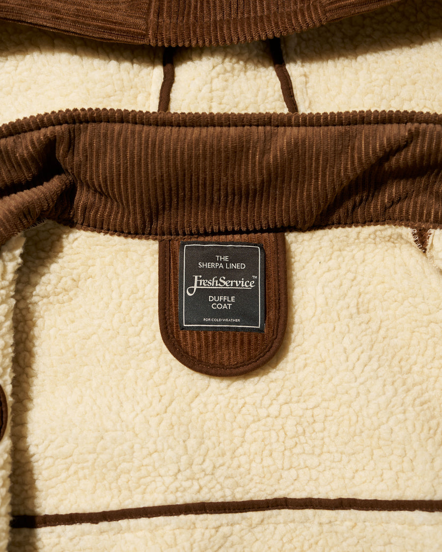 SHERPA CORDUROY DUFFLE COAT – FreshService® official site