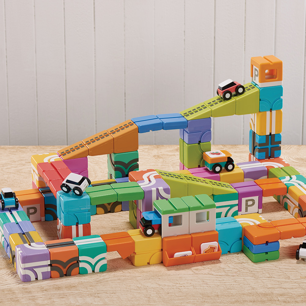 Qbi Explorer Kids 軽量ブロック4個セット(パープル) | ENGAGING TOYS