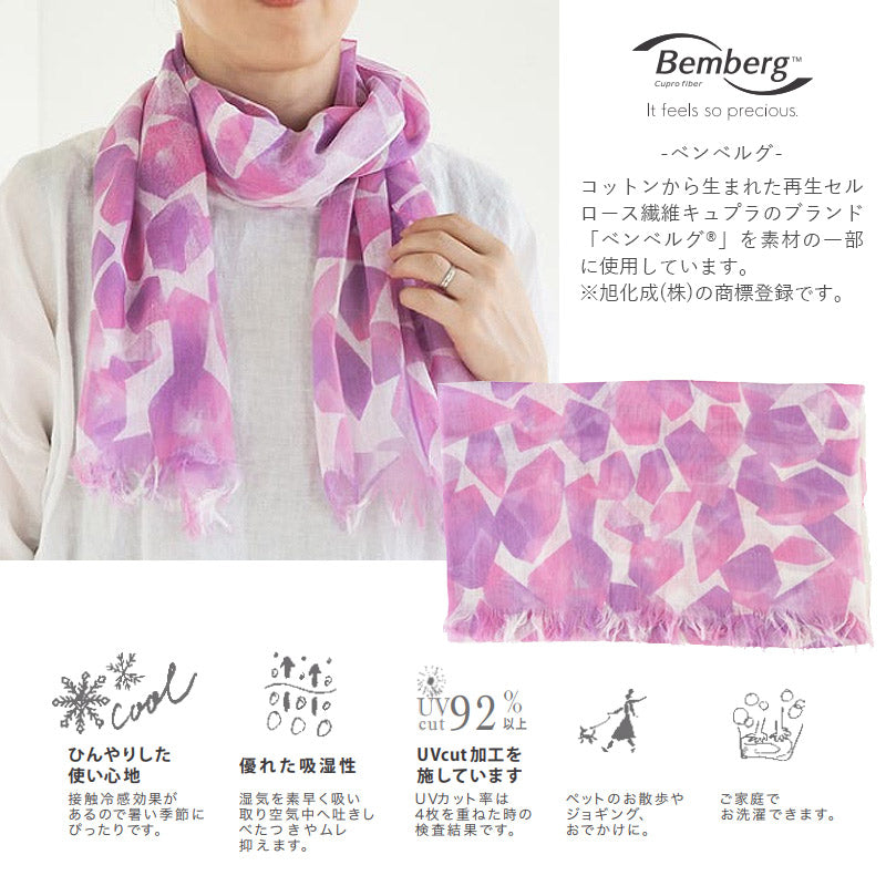 日本製 ボトルドライフラワー＆ショールセット ギフトセット