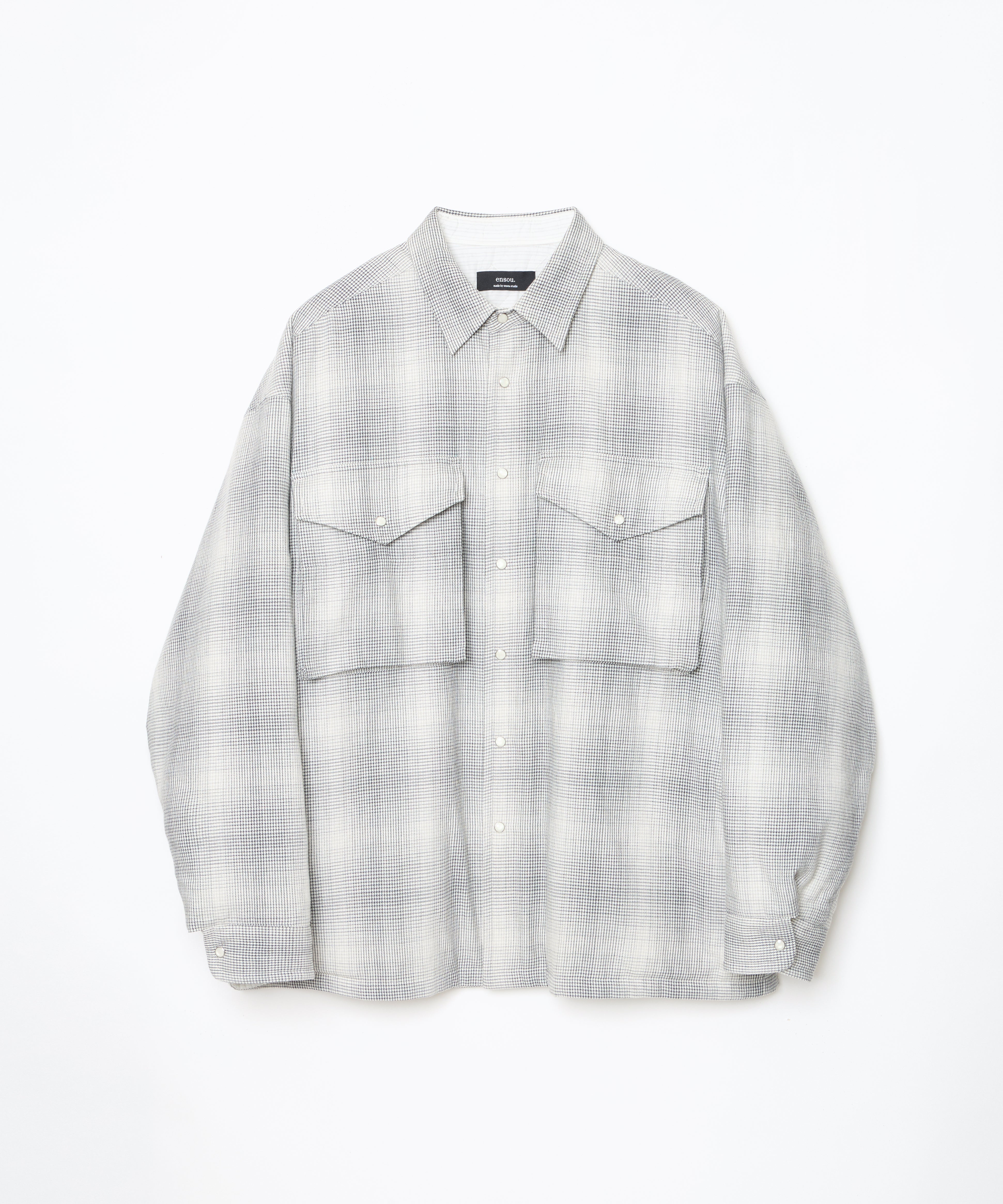 ensou. Padded Shirt (Smoke Check) / E13S005