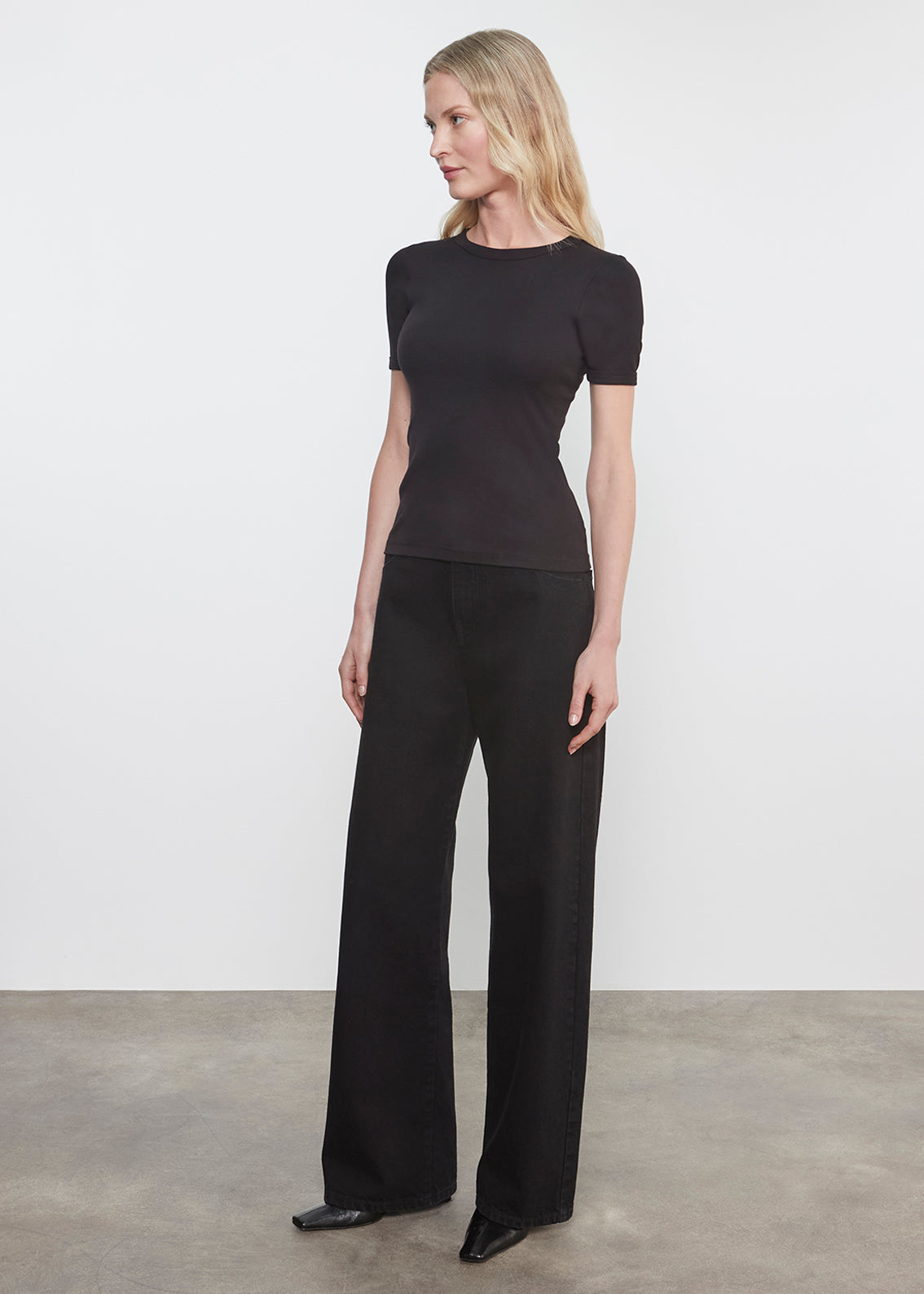 Supima Cotton New Classic S/S Tee | Black – Enza Costa